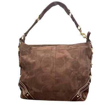 Coach Women's Tan Brown Signature Carly hotsell Satchel Bag E0773-10620