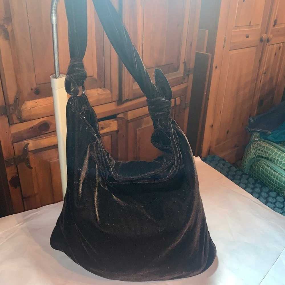 90s/Y2K LARGE VELVET BAG PURSE NEVER USED! - image 11