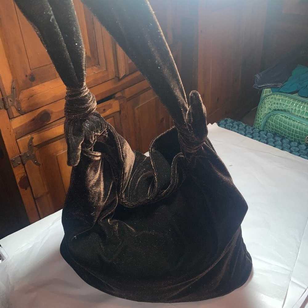 90s/Y2K LARGE VELVET BAG PURSE NEVER USED! - image 3