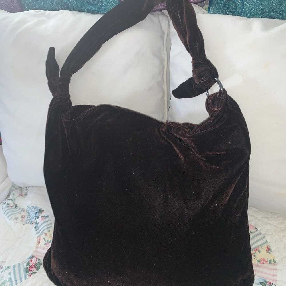 90s/Y2K LARGE VELVET BAG PURSE NEVER USED! - image 9