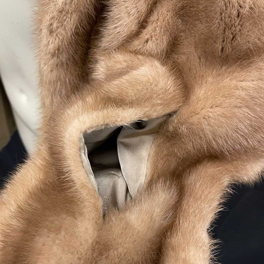 Wmns 60s Vintage STEIGER'S Tan Genuine Mink Fur C… - image 7