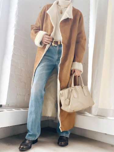 Escada shearling & sheepskin coat