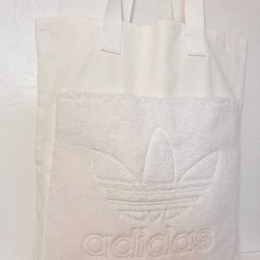 Adidas Extra Large Canvas Tote Bag with Fleece Po… - image 2