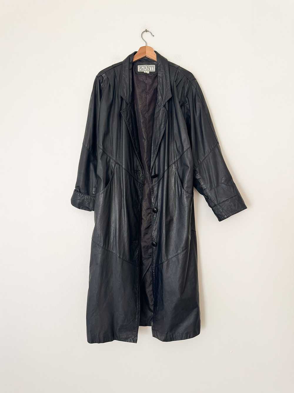 80's Leather Duster - image 2