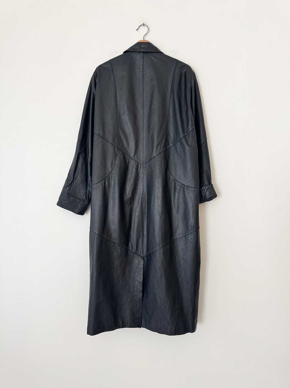 80's Leather Duster - image 3