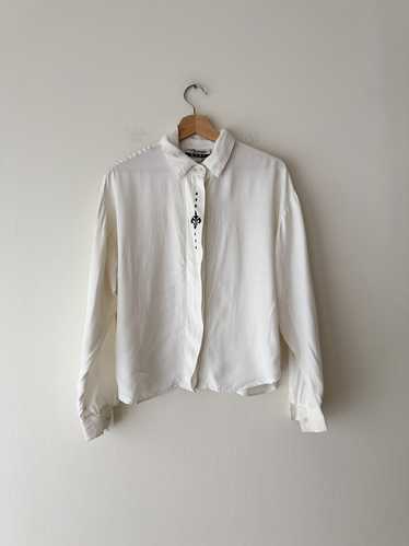 Embroidered White Blouse