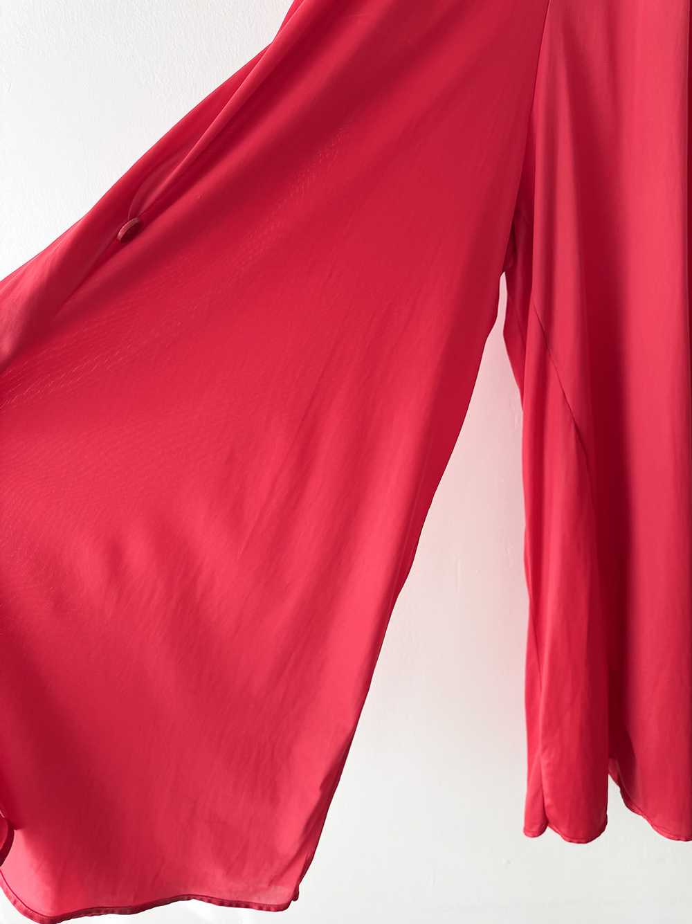 Red Wide Leg Jumpsuit - image 3