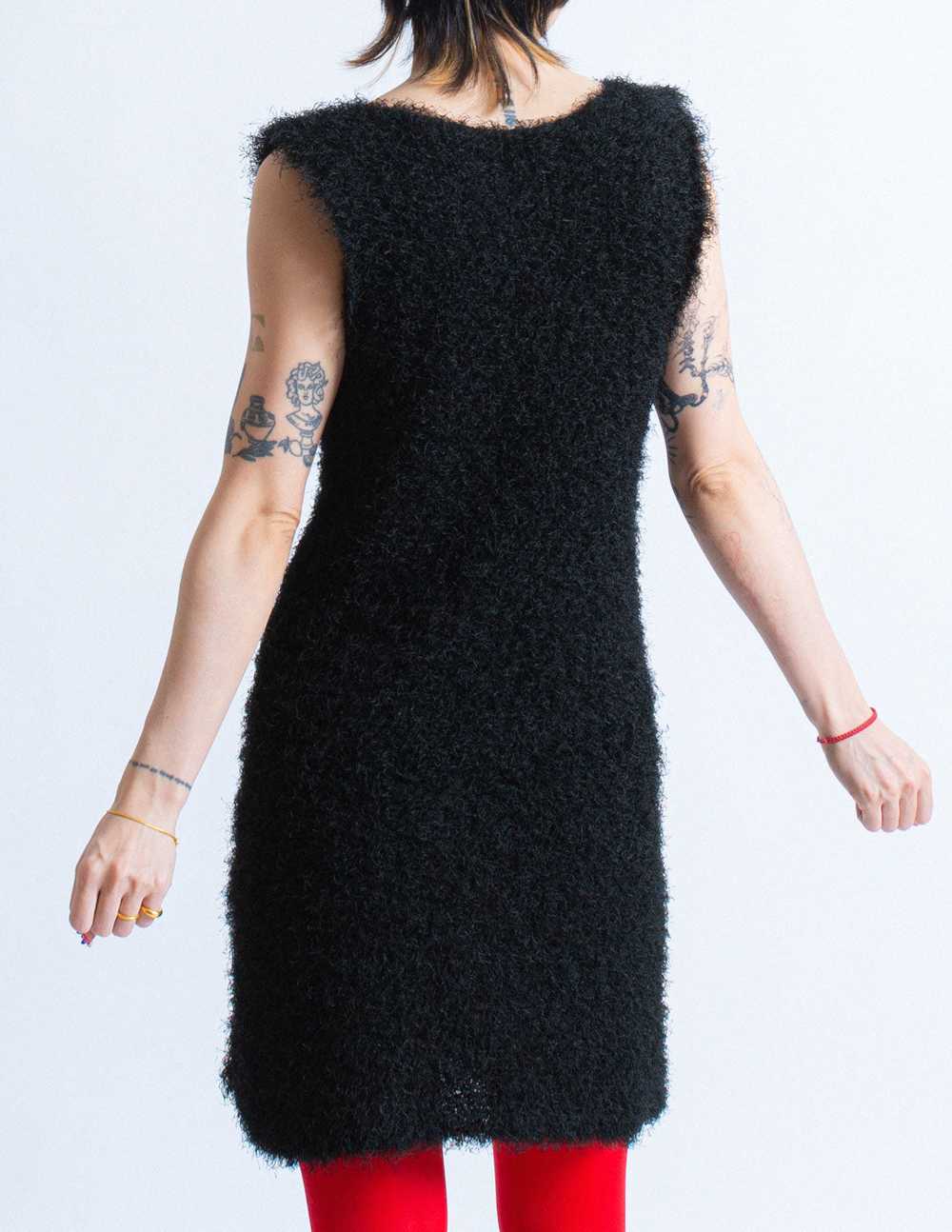 Issey Miyake black fuzzy dress - image 6