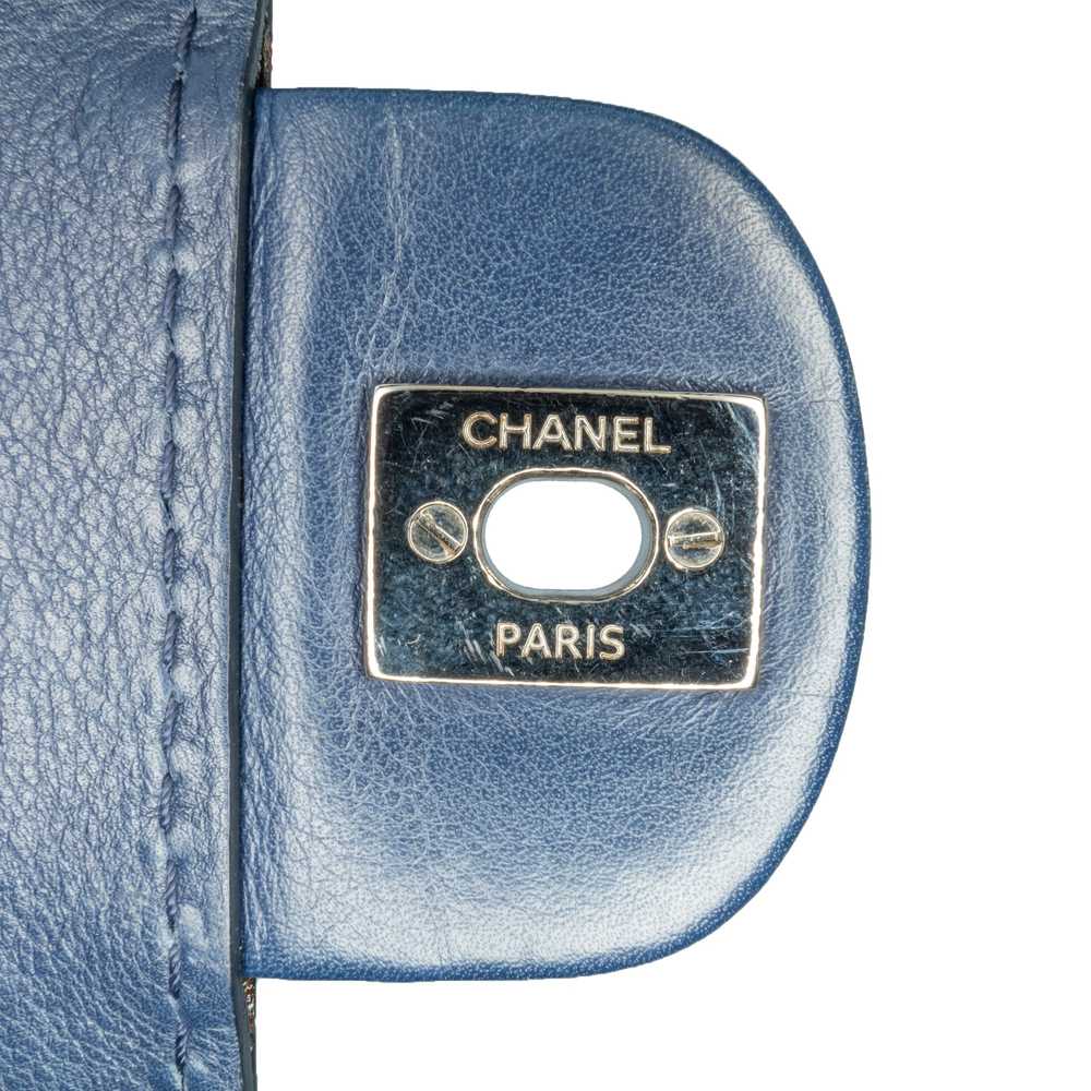 Blue Chanel Medium Stitched Calfskin Citizen Flap… - image 11