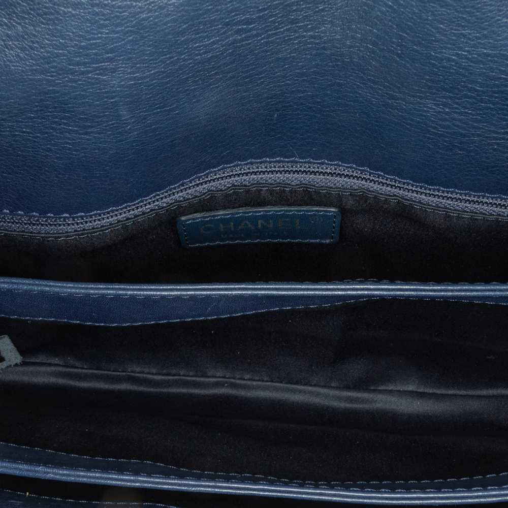 Blue Chanel Medium Stitched Calfskin Citizen Flap… - image 4