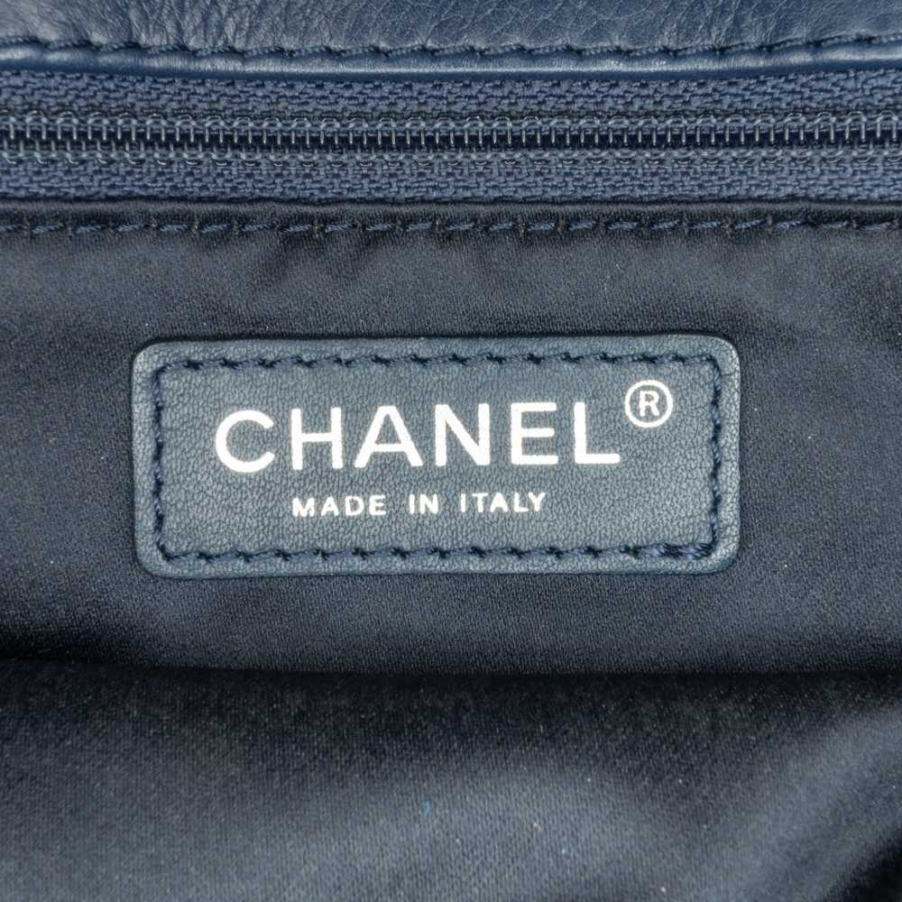 Blue Chanel Medium Stitched Calfskin Citizen Flap… - image 6