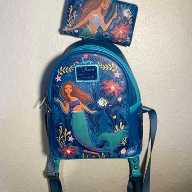 Disney The Little Mermaid Backpack & Wallet Set