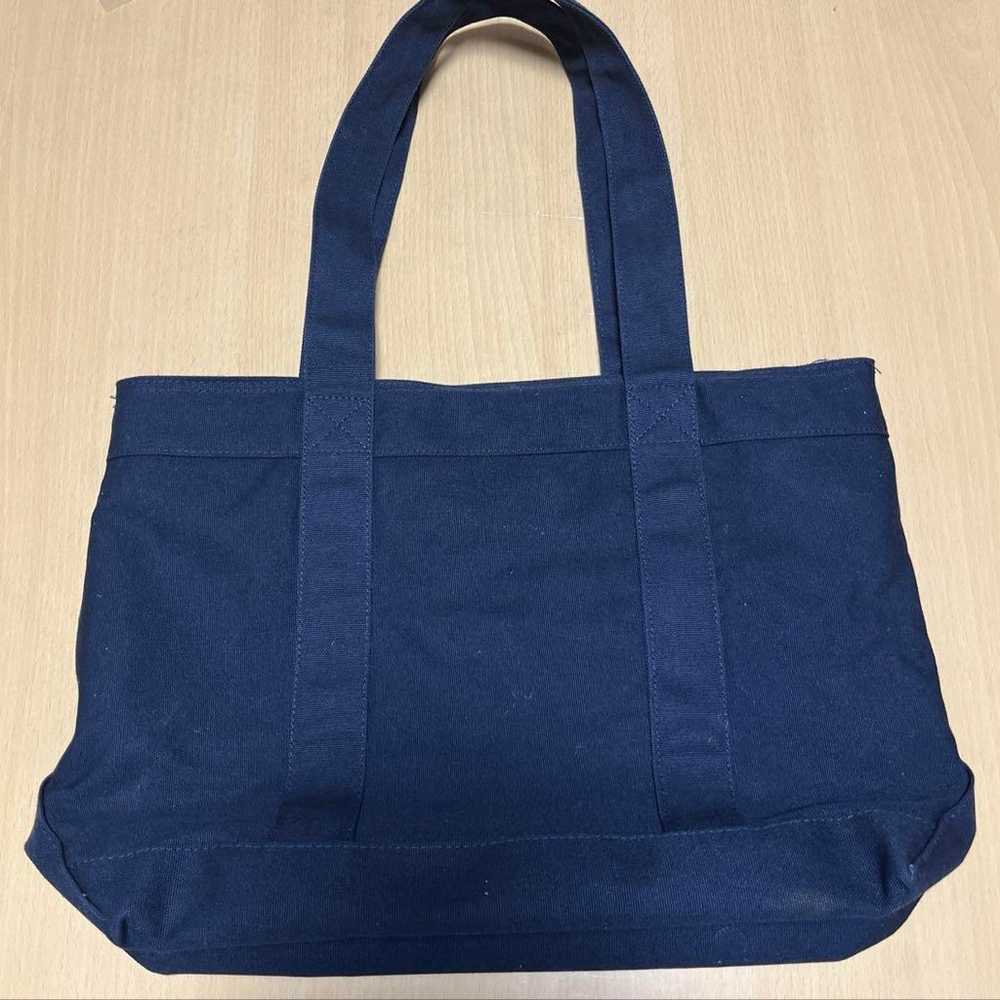 Polo Ralph Lauren Tote Bag Canvas Navy Shoulder C… - image 4