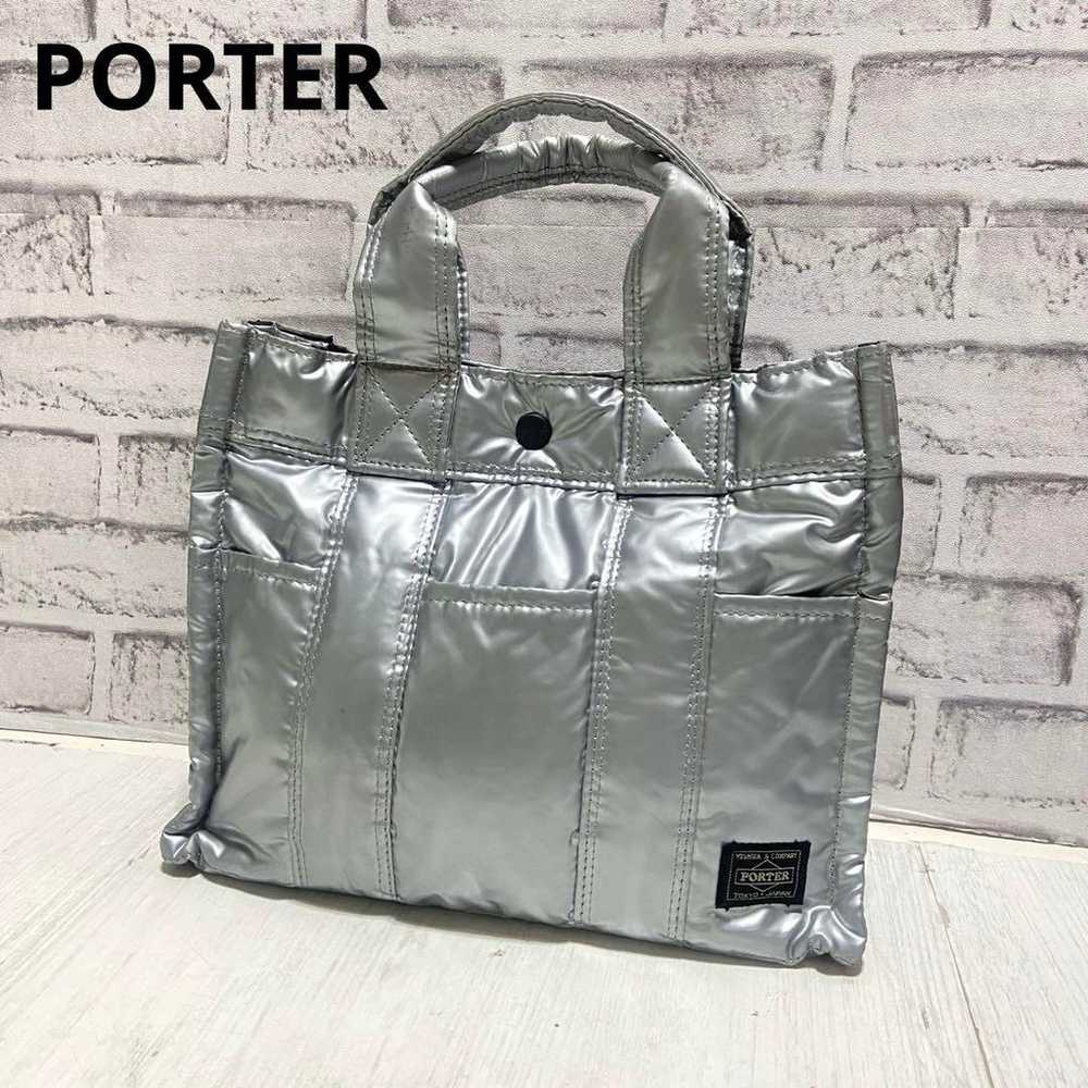 HEAD PORTER ⭐️ Yoshida Bag Handbag Silver - image 1