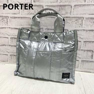 HEAD PORTER ⭐️ Yoshida Bag Handbag Silver - image 1