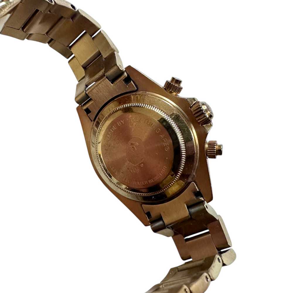 Bape Bapex Type 3 Gold Daytona Watch - image 4