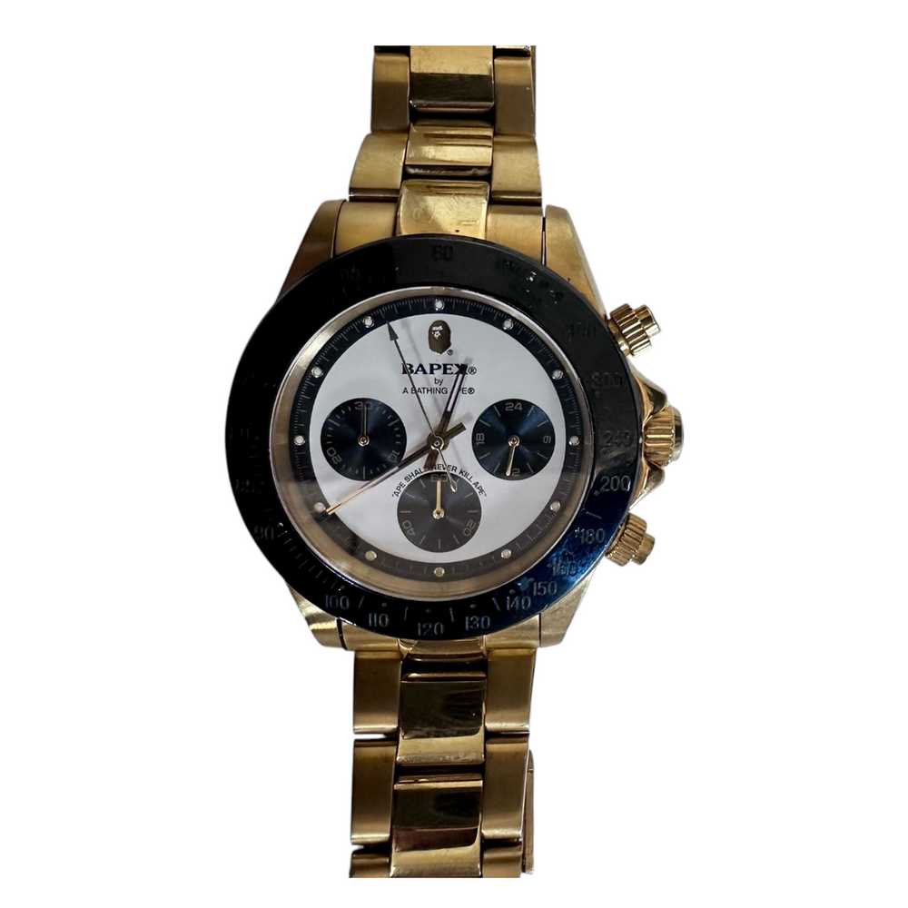 Bape Bapex Type 3 Gold Daytona Watch - image 5