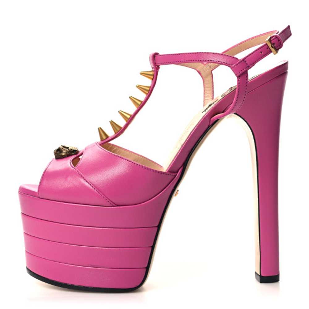 GUCCI Malaga Kid Angel T-Strap Platform High Heel… - image 1