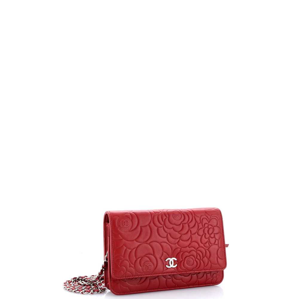 CHANEL Wallet on Chain Camellia Lambskin - image 2