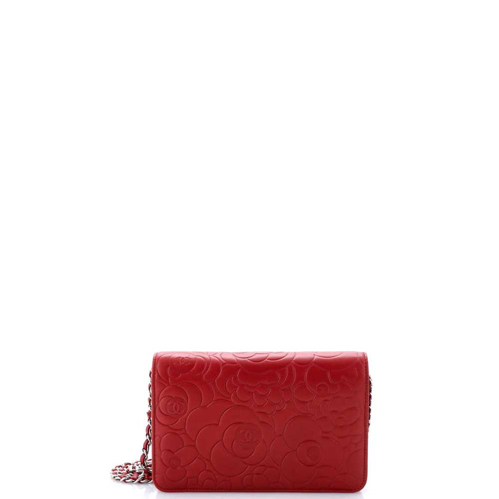 CHANEL Wallet on Chain Camellia Lambskin - image 3