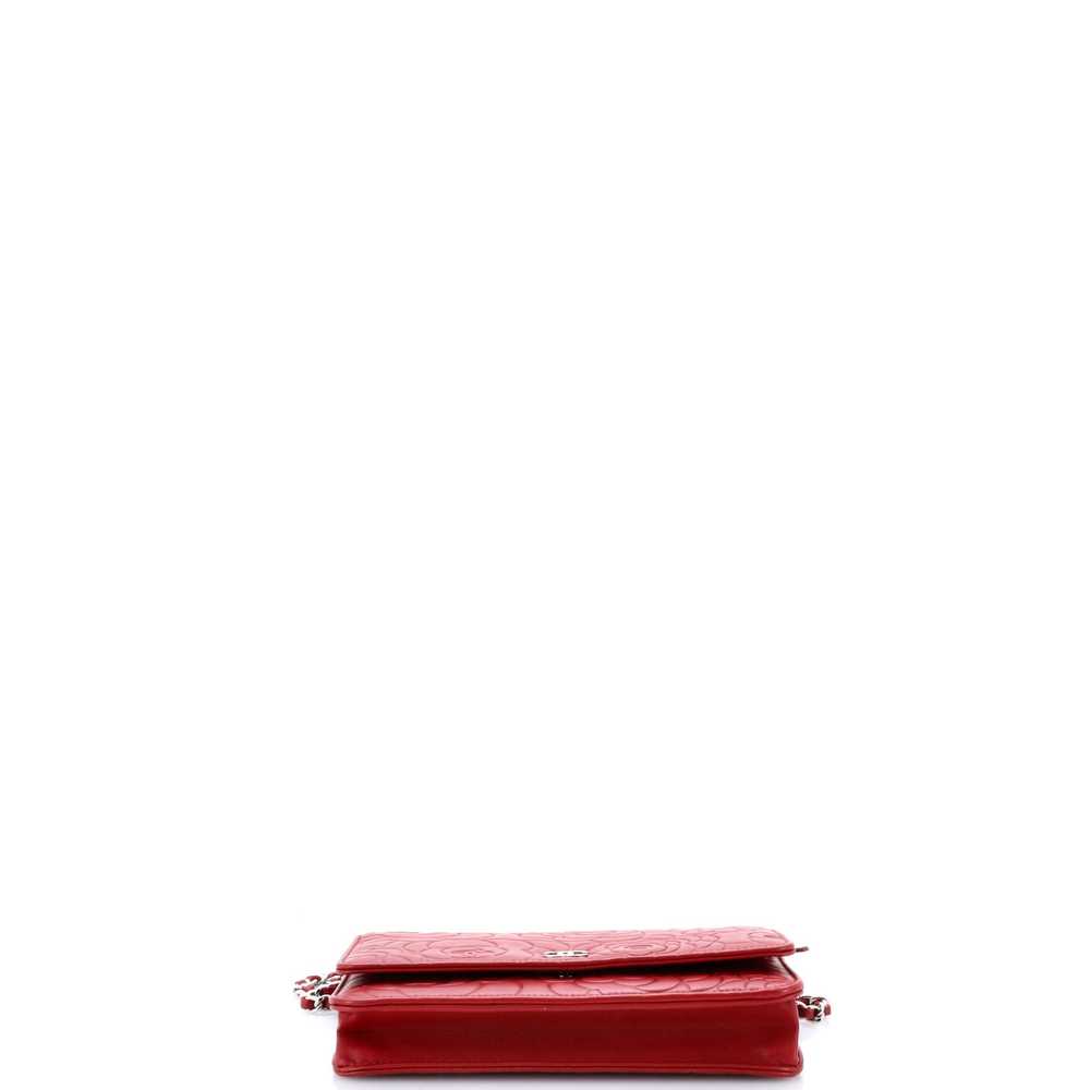 CHANEL Wallet on Chain Camellia Lambskin - image 4