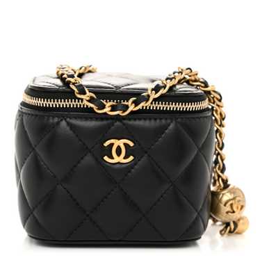 CHANEL Lambskin Quilted Mini Pearl Crush Vanity C… - image 1