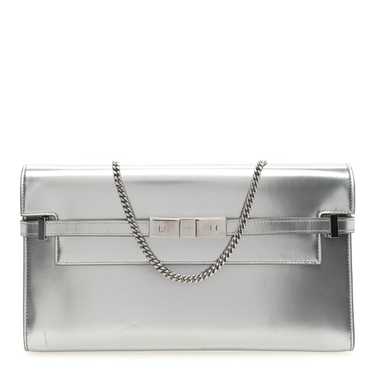 SAINT LAURENT Metallic Calfskin Manhattan Chain Cl