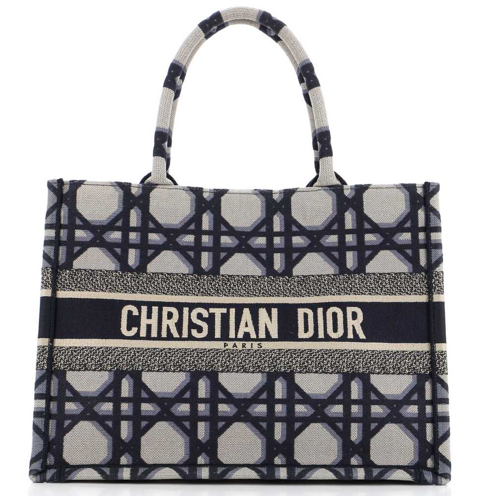 Christian Dior Book Tote Macrocannage Canvas Medi… - image 1