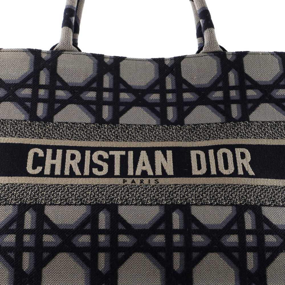 Christian Dior Book Tote Macrocannage Canvas Medi… - image 6