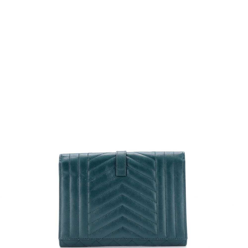 Saint Laurent Classic Monogram Envelope Wristlet … - image 3