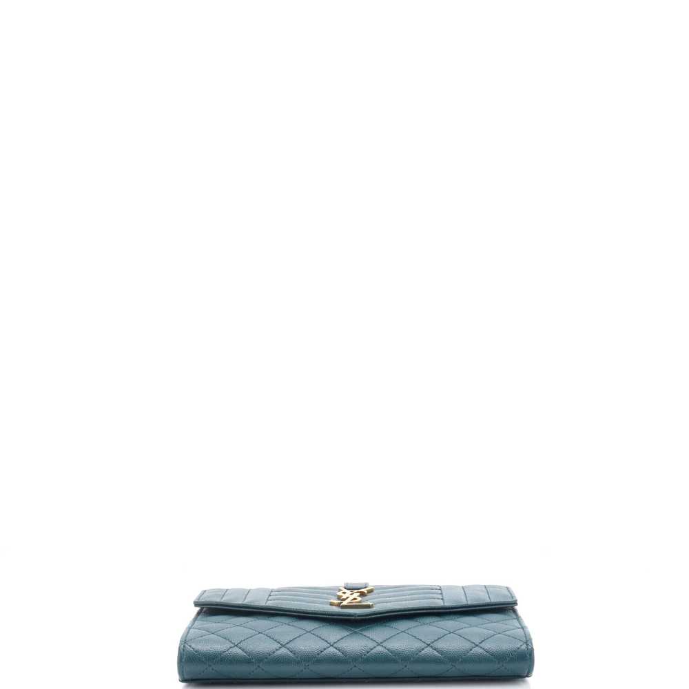 Saint Laurent Classic Monogram Envelope Wristlet … - image 4