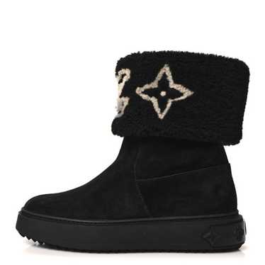 LOUIS VUITTON Suede Calfskin Shearling Snowdrop Fl