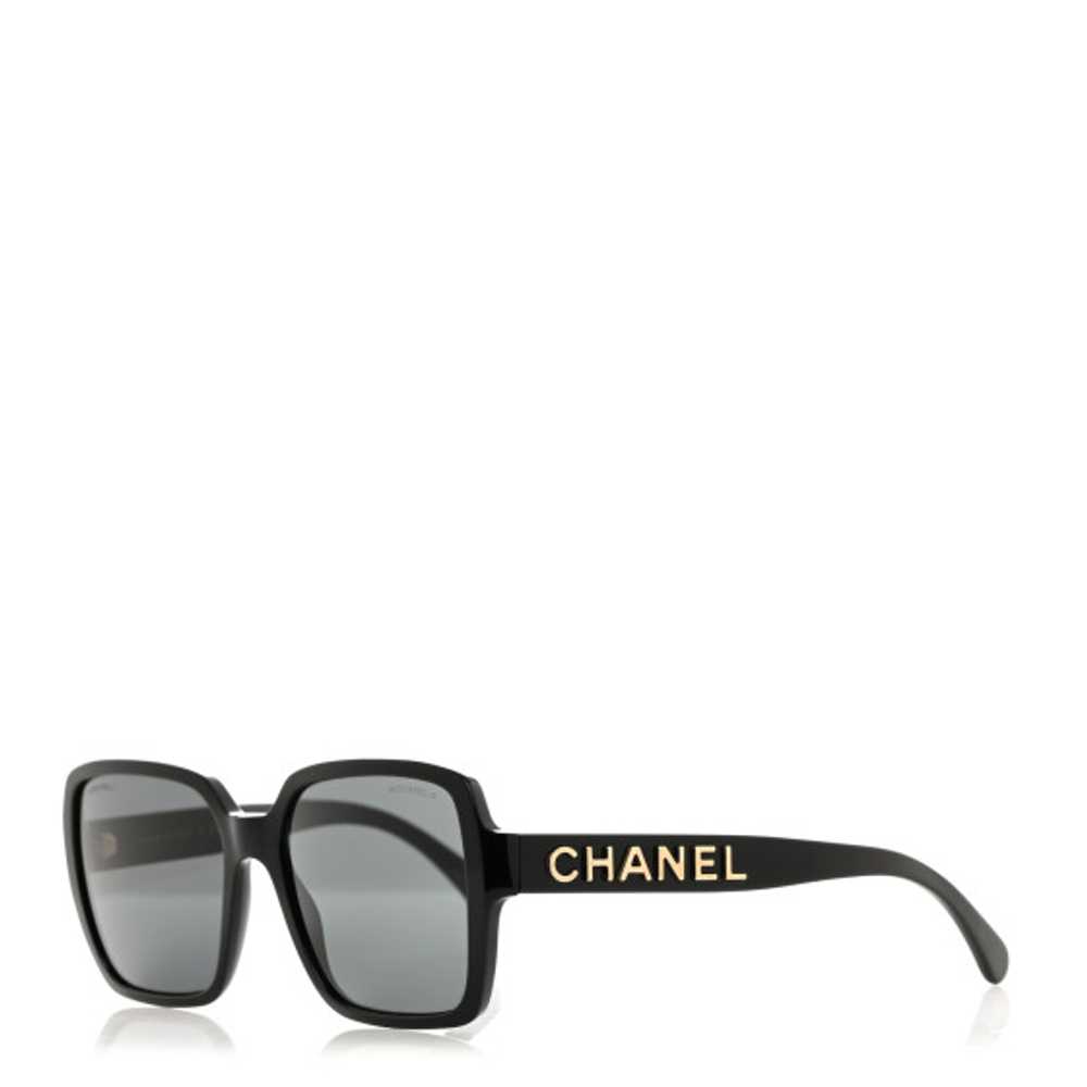 CHANEL Acetate Square Sunglasses 5408 Black - image 1