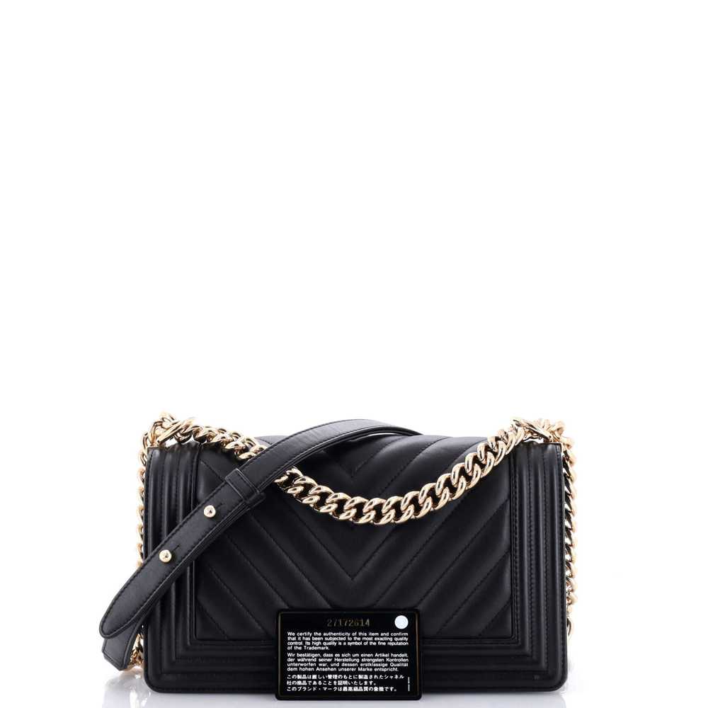 CHANEL Boy Flap Bag Chevron Calfskin Old Medium - image 2