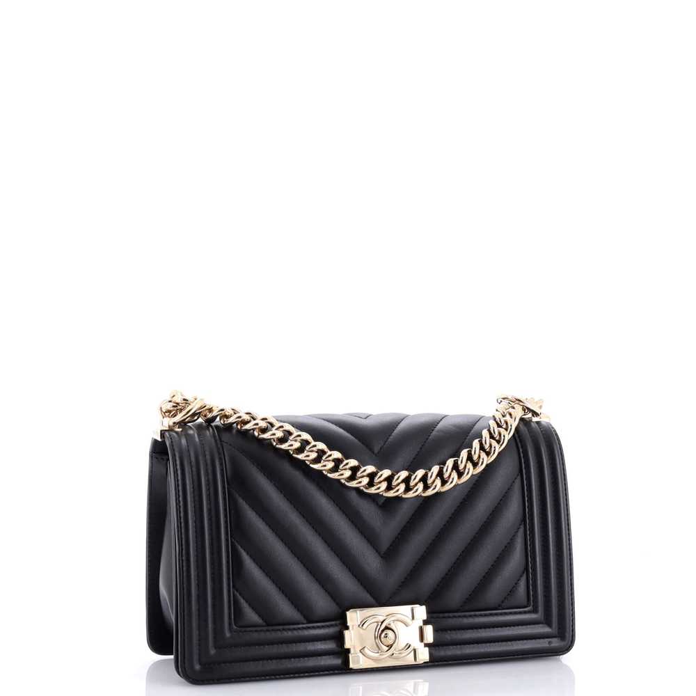 CHANEL Boy Flap Bag Chevron Calfskin Old Medium - image 3