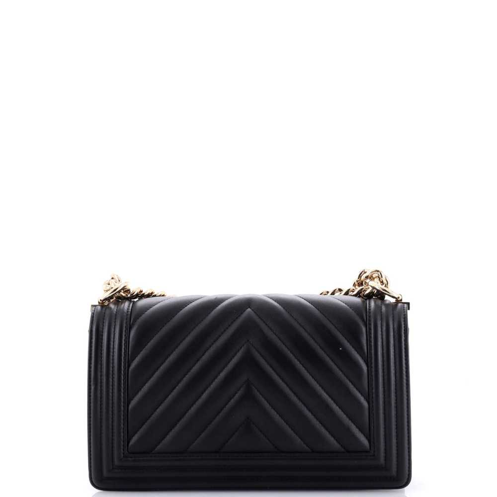 CHANEL Boy Flap Bag Chevron Calfskin Old Medium - image 4