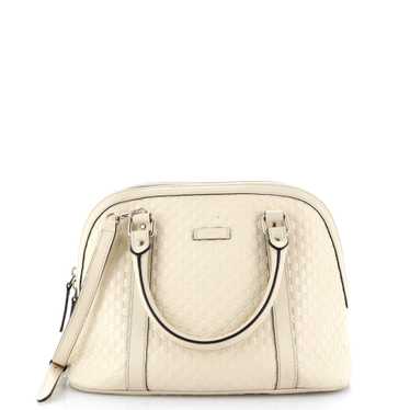 GUCCI Convertible Dome Satchel Guccissima Leather 