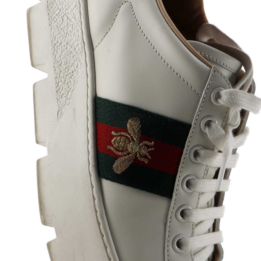 GUCCI Women's Ace Web Platform Sneakers Leather - image 5