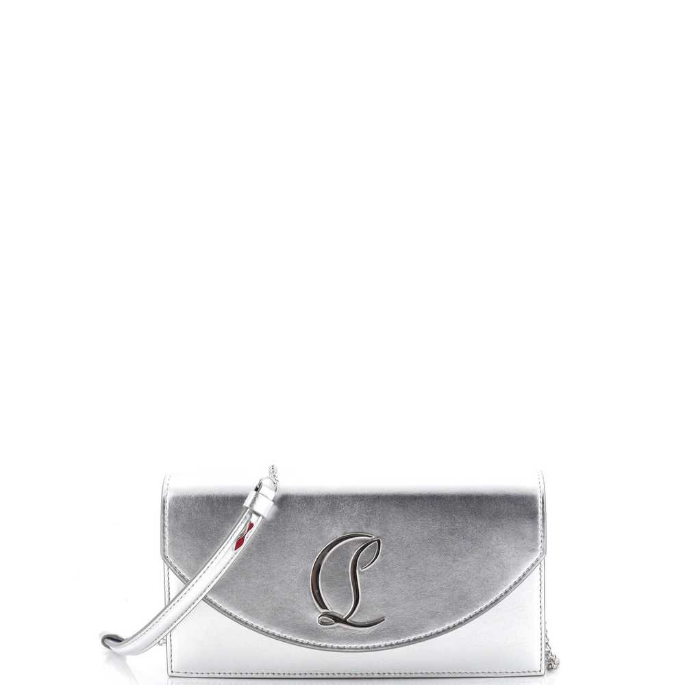 Christian Louboutin Loubi54 Chain Clutch Metallic… - image 1