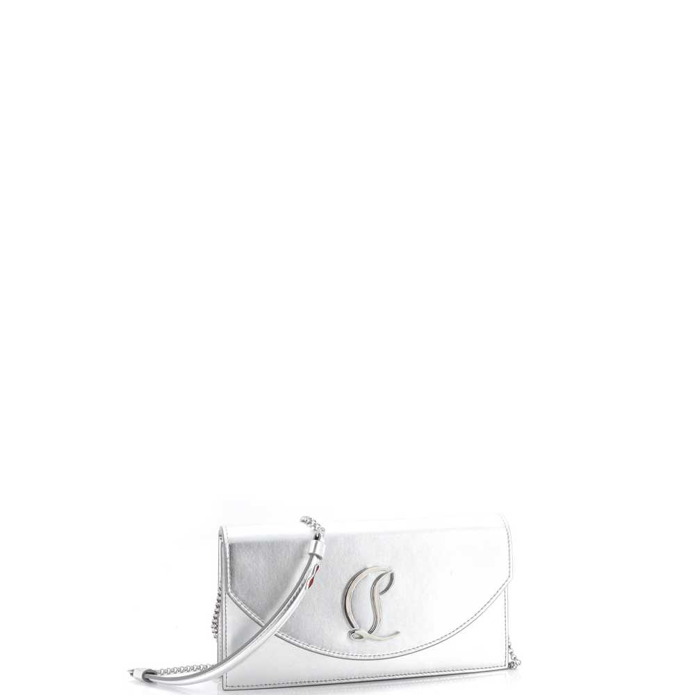 Christian Louboutin Loubi54 Chain Clutch Metallic… - image 2