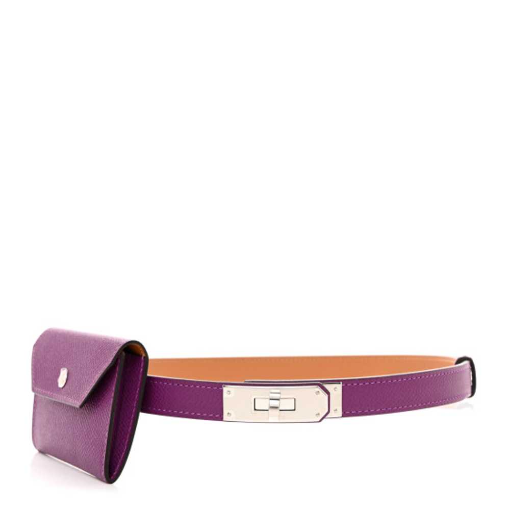 HERMES Epsom Kelly Pocket 18 Belt Anemone - image 1