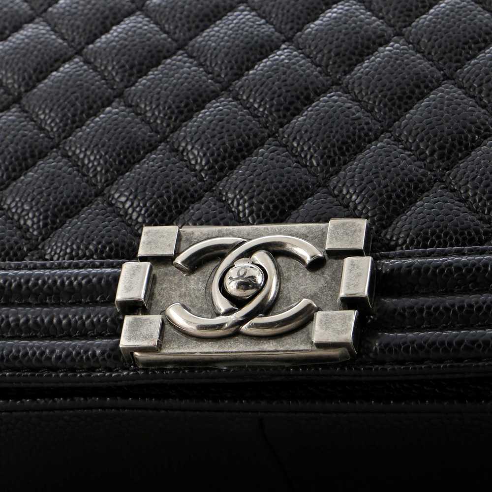 CHANEL Boy Flap Bag Quilted Caviar New Medium - image 7