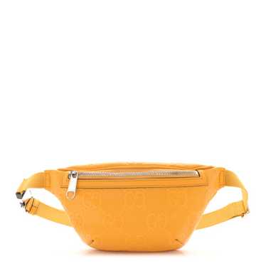 GUCCI Calfskin GG Tennis Embossed Belt Bag Crop