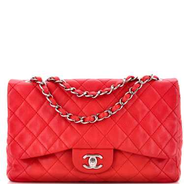 CHANEL Classic Single Flap Bag Quilted Caviar Jum… - image 1