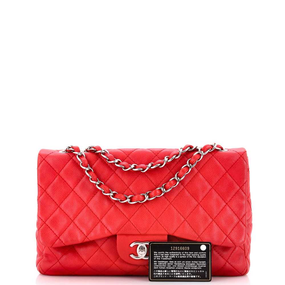 CHANEL Classic Single Flap Bag Quilted Caviar Jum… - image 2