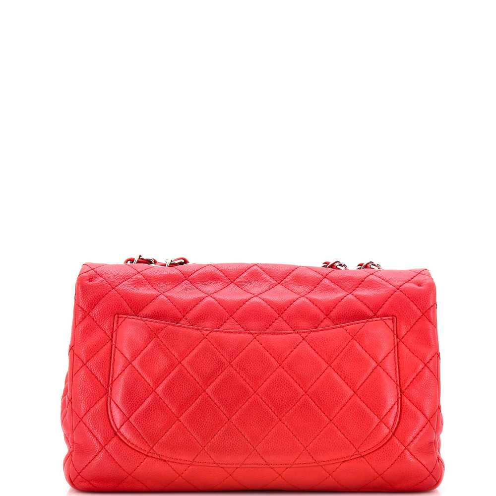 CHANEL Classic Single Flap Bag Quilted Caviar Jum… - image 4