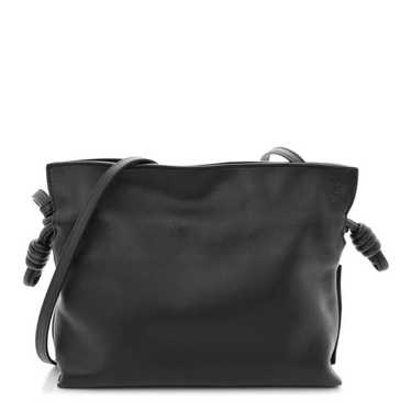 LOEWE Calfskin Mini Flamenco Knot Bag Black