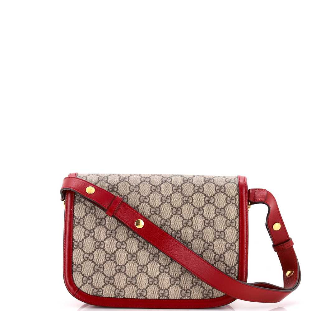 GUCCI Horsebit 1955 Shoulder Bag GG Coated Canvas… - image 3