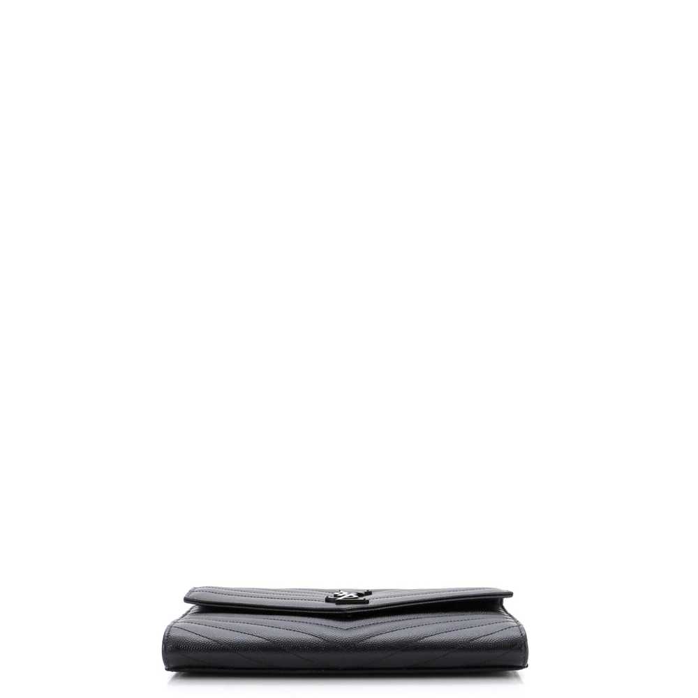 Saint Laurent Classic Monogram Envelope Wristlet … - image 4