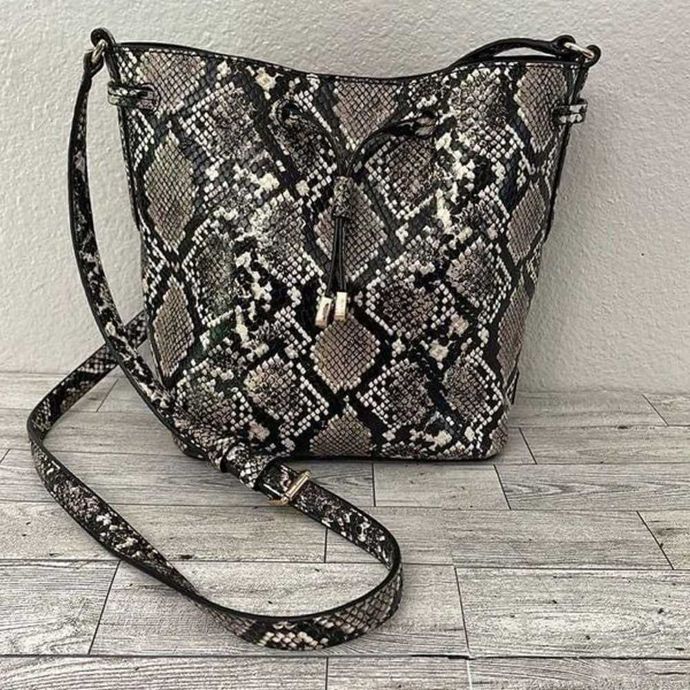 Lauren Ralph Lauren Leather Snake Print Mini Debb… - image 1